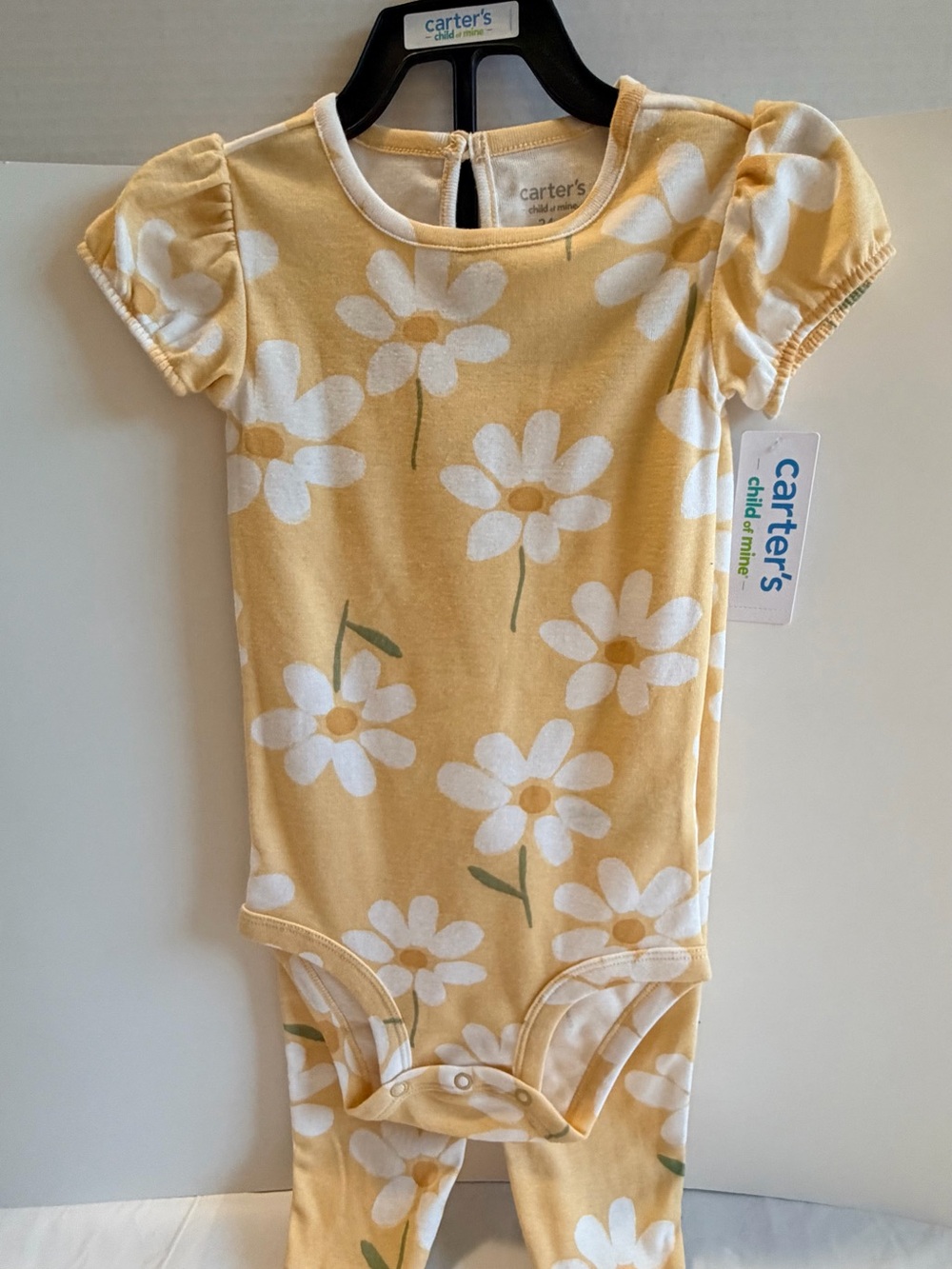 Carter’s Child of Mine Girls 24M 2-Piece Daisy Bodysuit Pants Set NWT